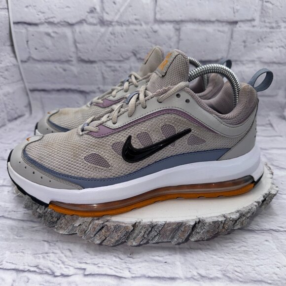 Nike Air Max AP Womens Size 8.5 Gray Blue Gold Athletic Running Shoes Sneakers - Picture 3 of 9